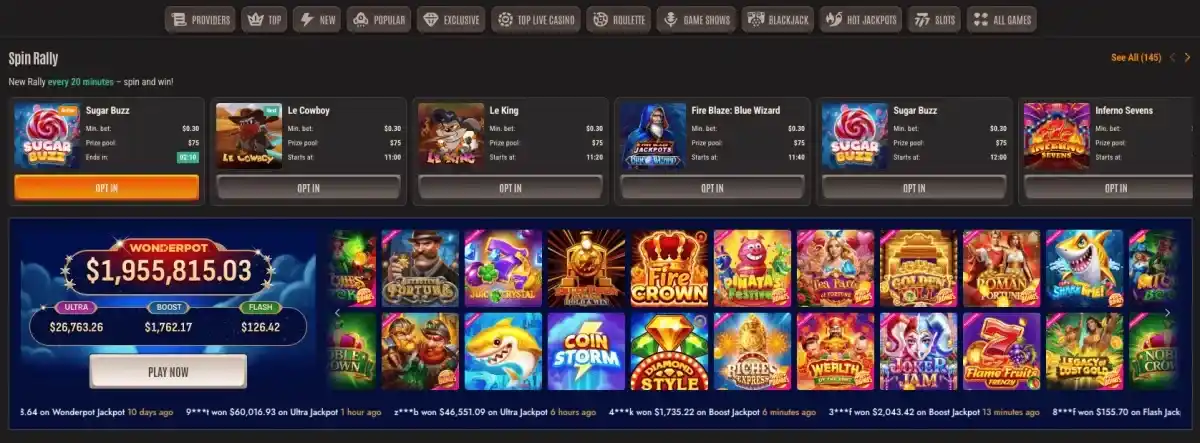 Neon 54 casino review section 2